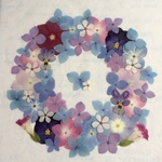 #46 紫陽花✿*押し花素材セット(*´ω`*)♡*ﾟ