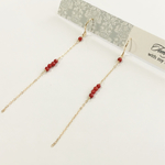 コーラルロングピアス*14kgf