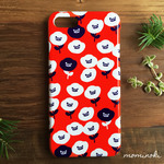 Mitä kuuluu?(お元気？)★赤・花柄・北欧★スマホカバー/スマホケースiPhone/Xperia/Galaxy/ARROWS/AQUOS