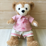 【受注製作♪ペア有】ピンクのギンガムチェック半袖シャツと生成りハーフパンツ♡ダッフィーSサイズ(43㎝)♡コスチューム♡ 