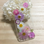 【受注制作】お花いっぱいマーガレットのiPhoneケース㉚