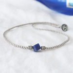【um様専用】Blue Cube Necklace（ソーダライト×Silvergray）