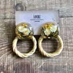 ラタン ring  flower／大ぶり