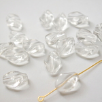 New！40個★ツイストクリアアクリルビーズ