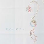 ＊和風＊金魚にじゃれる？猫のイヤーフック