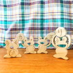 木製 オカエリかえる 4体セット♪