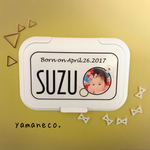 ❿おしりふきのフタ♡フラワービジュー&ゴールドリング〜おしりふきのふた・おしりふきの蓋・ビタット 〜