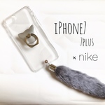 kamikami〇〇様専用♥ 猫のしっぽ グレー ファー iPhoneケース iPhone8/plus iPhoneX/SE iPhone7/6 スマホケース GALAXY/Xperia