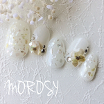 シェルお花ブライダルネイル☆MOROSY46