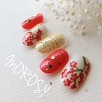 送料込☆梅の花和風ネイル☆MOROSY35