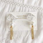 水玉パールのピアス