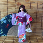 ジェニー・momoko  浴衣 藤