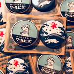 【夏限定！】しろくま レトロ缶バッチ   夏