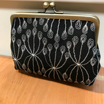 刺繍生地の親子がま口