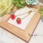 朝摘み木苺の1粒ピアス