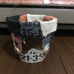 ワーゲンバス風デニムリメ鉢