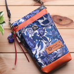リバティ 青華のバネ口 スマホポーチ
