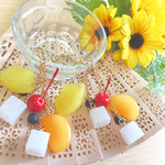 食品サンプル♡和菓子♡あんみつ♡キーホルダー♡ストラップ