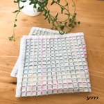 刺し子花ふきん＊一目格子＊1