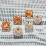 【再販】ミニチュア 桃のムースとオレンジゼリー