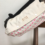 夏を感じるフラミンゴ♡白紺ボーダー♡エルゴリバーシブルカバー♡28