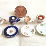 ♡選べるドリンク『セレブな陶器のティーカップ 』(ジュース,飲み物,ミニチュアフード,フェイクフード,食玩)