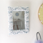 lacy mirror(leaver blue)ー新築祝い   引越し祝い 結婚祝いにもー