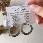 dot × circle / silver