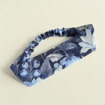スリムヘアバンド（navy flower）