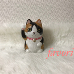 【縁起物】招き猫の貯金箱(三毛猫)