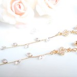 princess jewel～華～【イヤリング】ゆらゆら   揺れる 花  　秋　ネジバネ式イヤリング