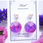 small garden＊スターチスが揺れるハーバリウムピアス