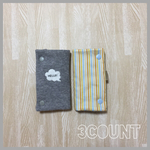 エルゴ用◆よだれカバー グレー×イエローストライプ