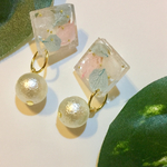【浴衣に♪紫陽花パールピアス】