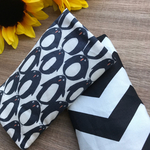 再販1！シェブロン柄×ペンギン 北欧風 よだれカバー よだれパッド