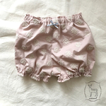 かぼちゃパンツ CHECK&STRIPE アナベル刺繍 リバティ好きにも