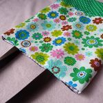A4ぺたんこバッグ(Flower Green Mix)