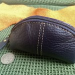 本革300円屋。革職人の手作り財布屋。コインケース 小物入れ レザーウォレットポーチ 本革ミシン縫い 小銭入れバッグ 