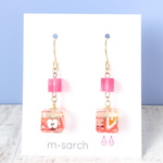 ♪感謝セール♪イチゴキューブ×キューブピアス