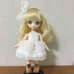 真っ白レースドレスセット