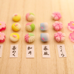 選べる和菓子ピアス／イヤリング『桜だより』
