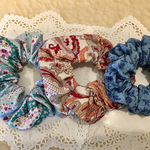 夏本番！シュシュ3点セット☆花とペイズリーとダンガリー調