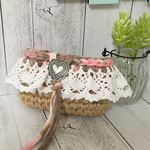 ズパゲッティ ×麻 大人可愛いポーチ⑅︎◡̈︎*