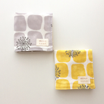 再販4】受注製作】名入れ可＊□柄＊オーガニックコットン＊6重ガーゼハンカチ