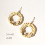 ラタンbijouサークル♡ピアス/イヤリング