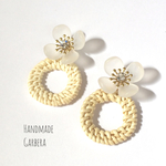 ラタン&Flower （2way）♡ピアス/イヤリング