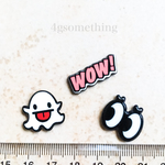POPカボション♪ おばけ、WOW 、目玉 各1個ずつ3個入り