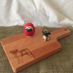 パグ柄　カッティングボード