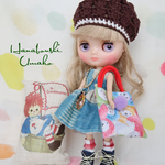 ＊ミディブライス＊　お洋服８点セット＊デニムパッチワーク柄ワンピース＊