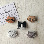 再入荷！◆USAボタンセット◆5個◆シュールでリアルなねこさんボタン